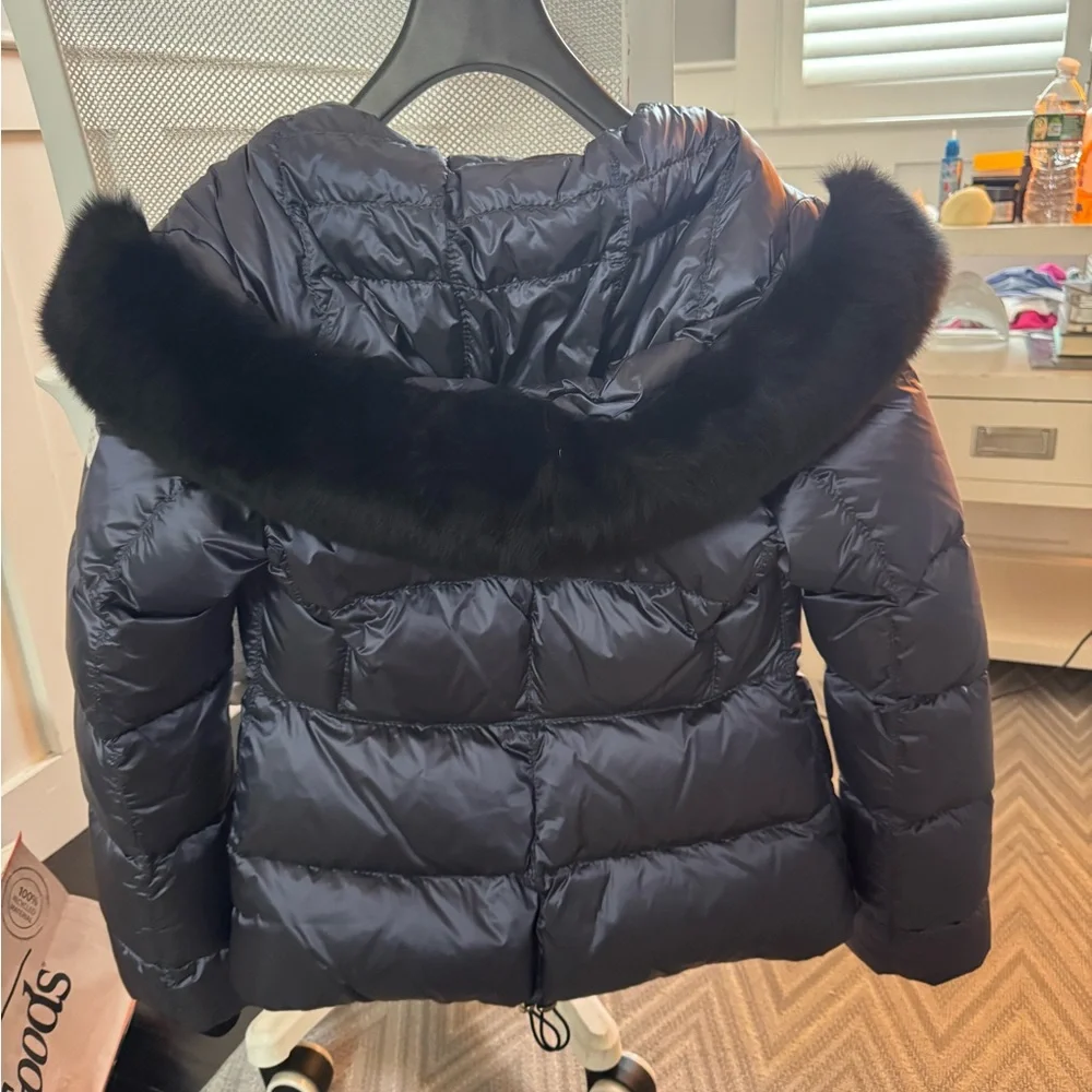 Navy Gorski jacket with detachable hood never worn size small - Picture 5 of 5